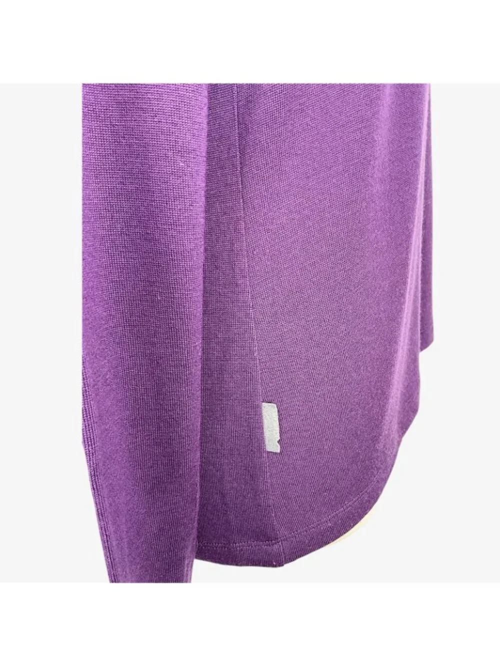 Icebreaker Bodyfit 260 Base Layer Top Womens Medium Purple 100% Merino 1/4 Zip - Picture 8 of 14